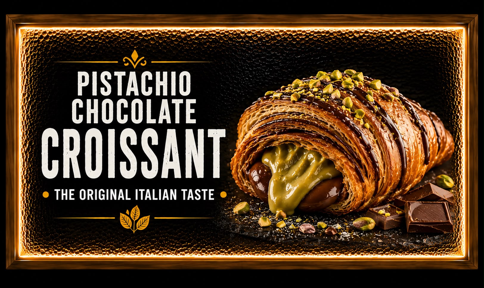 Pistachio Chocolate Croissant — the original Italian taste